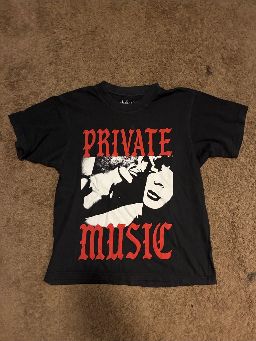 Deftones Black Private Music Graphic Short-Sleeve Tee